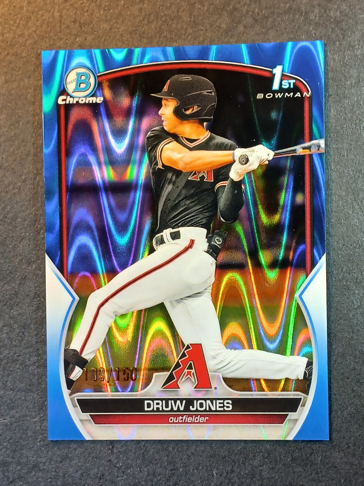 2023 Bowman Chrome Prospects Blue raywave Refractor #BCP-25 Druw Jones /150 (RC)