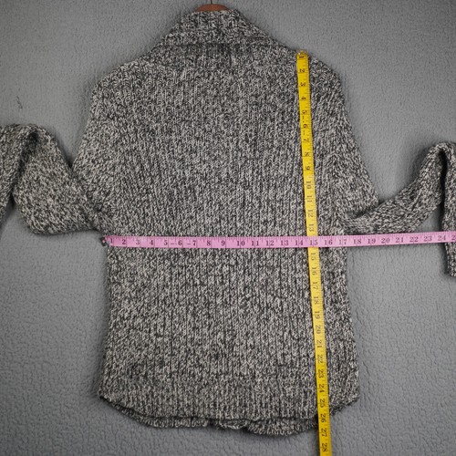 Levis Womens Cardigan Sweater Large Gray Grandma Core Long Sleeve Cotton Alpaca - Picture 8 of 20