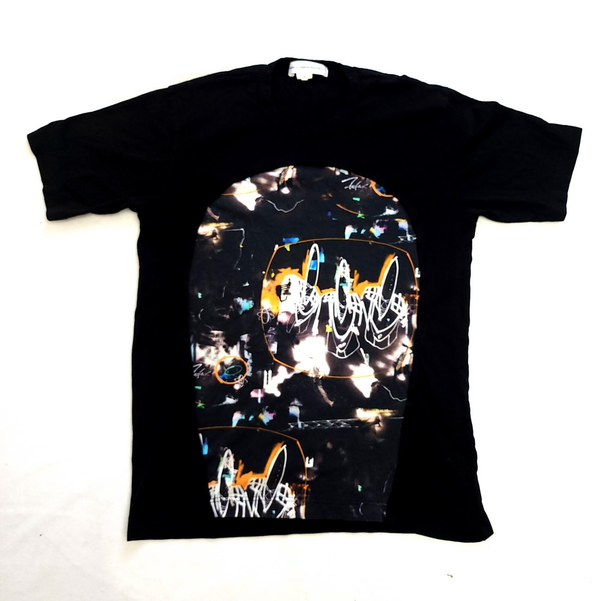 Comme Des Garcons CDG x Futura Knitted T-Shirt In Black Size Comme Des Garcons CDG x Futura Knitted T-Shirt In Black Size