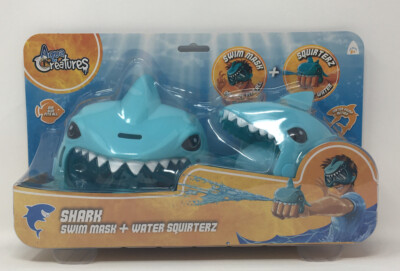 #ad #ad Shark Goggles Swim Mask amp; Shark Water Gun Combo Kids Aqua Creatures New Pool Toy $10.95