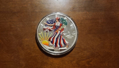 2007 United States Liberty Silver Eagle 1/2 LB. Fine Silver .999
