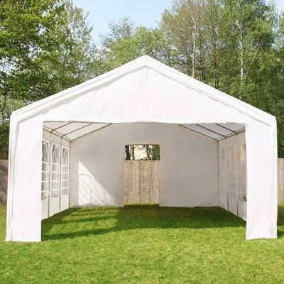 Partyzelt Festzelt Pavillon PE 4x8m 8x4m Gartenzelt Zelt Vereinszelt Bierzelt