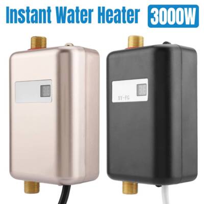3000W 110V Tankless  Electric Hot Water Heater Kitchen Bathroom Shower US
