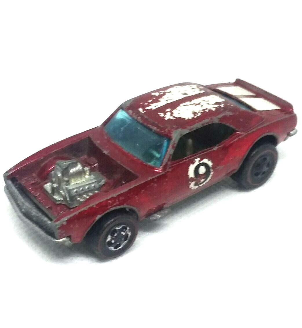 Hot Wheels Redline Heavy Chevy Car 1969 Red Gray Interior Made in