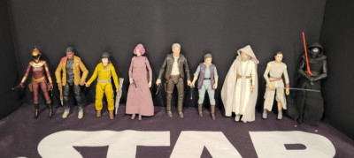 Kylo Ren Han Solo Rey Finn Luke  LOT X9 Black Series 6'' STAR WARS Complete