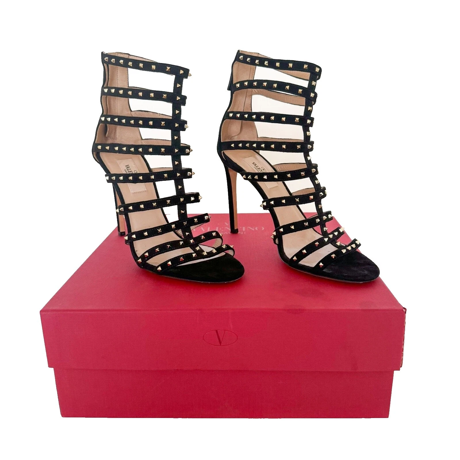 Valentino Suede Studded Sandals for Women