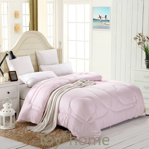 Natural/Mulberry Silk Comforter For Full Size Duvet/Blanket/Quilt Beige Filler - Picture 4 of 10