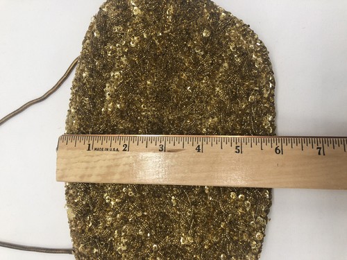 Vintage Richere by Walborg Gold Beaded Sequined Cocktail Evening Bag Hong Kong - Picture 12 of 14