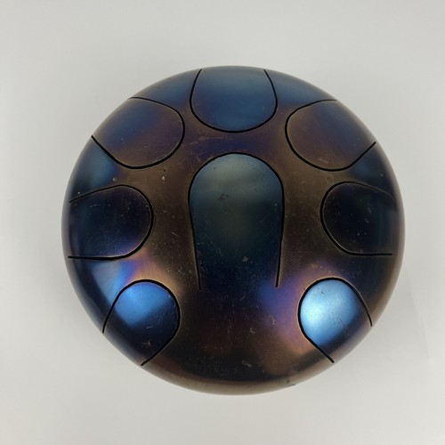 Steel Tongue Drum 8 inch 8 Note Color Changing Chakra Hand Pan Tank Happy Drum