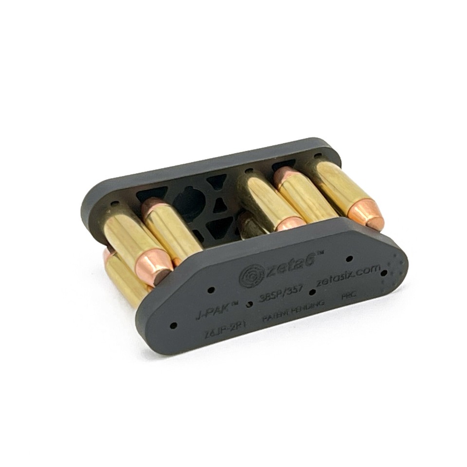 38 Special Holster Zeta6 J-Clip Speedloader (2-Pack) - Compact 38