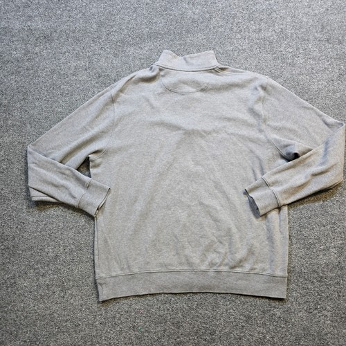 Vineyard Vines Sweater Mens Large Gray 1/4 Zip Knit Sweatshirt Stretch Casual - Picture 9 of 10