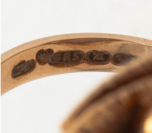 Vintage Eli Elis Kauppi, ein 14K Goldring. Kupittaan Kulta - Bild 5 von 5