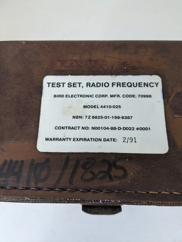 Bird 4410A Thruline Watt Meter 43 Type Good Condition with Case - Photo 3/15