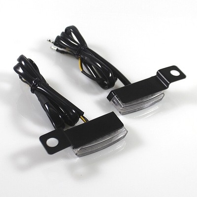 Motorcycles LED Amberr Mini Turn Signal Light Blinker Light Indicator Lamp ATV