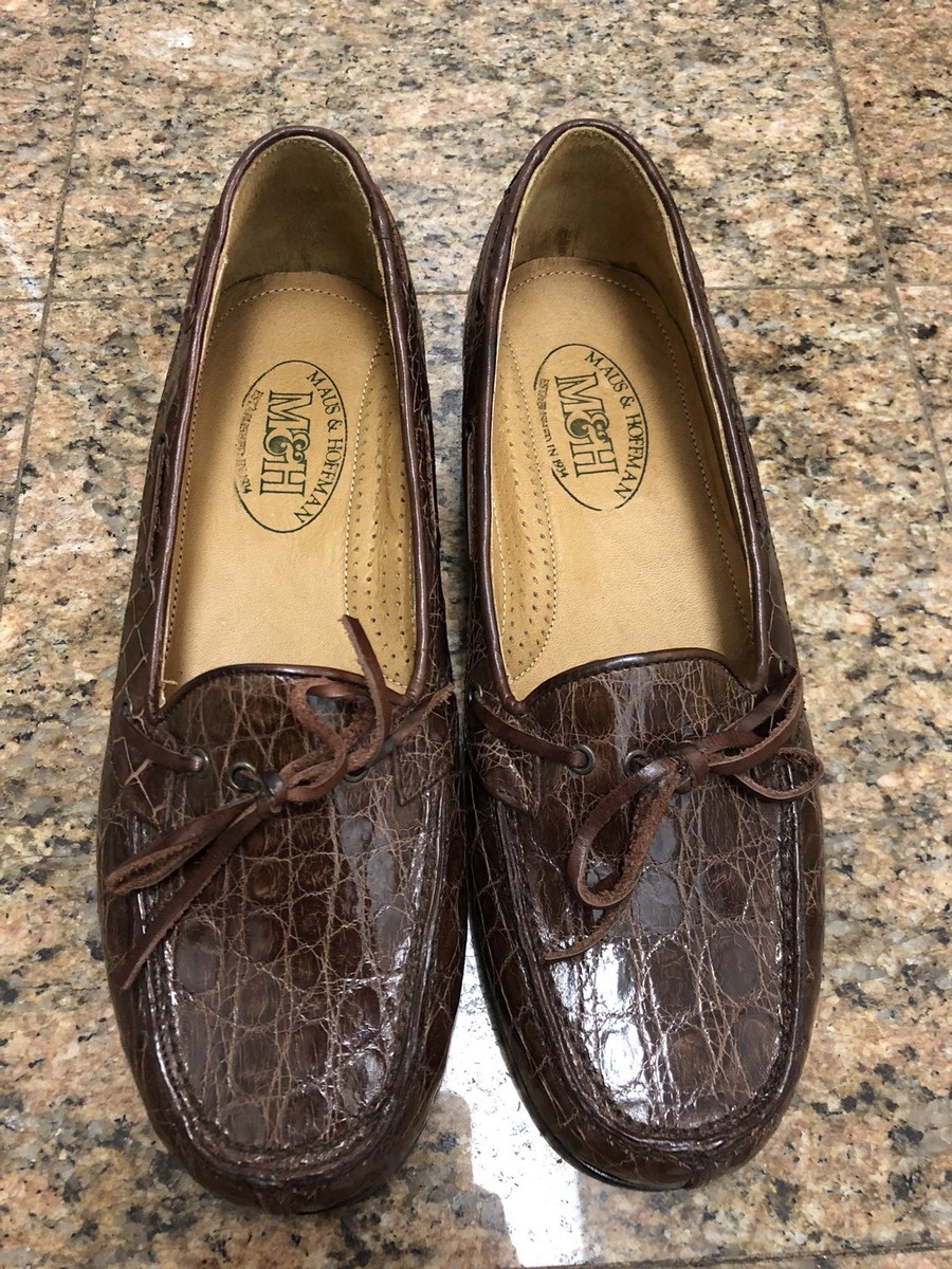 Maus & Hoffman Brown Genuine Crocodile Loafers | eBay display picture 3