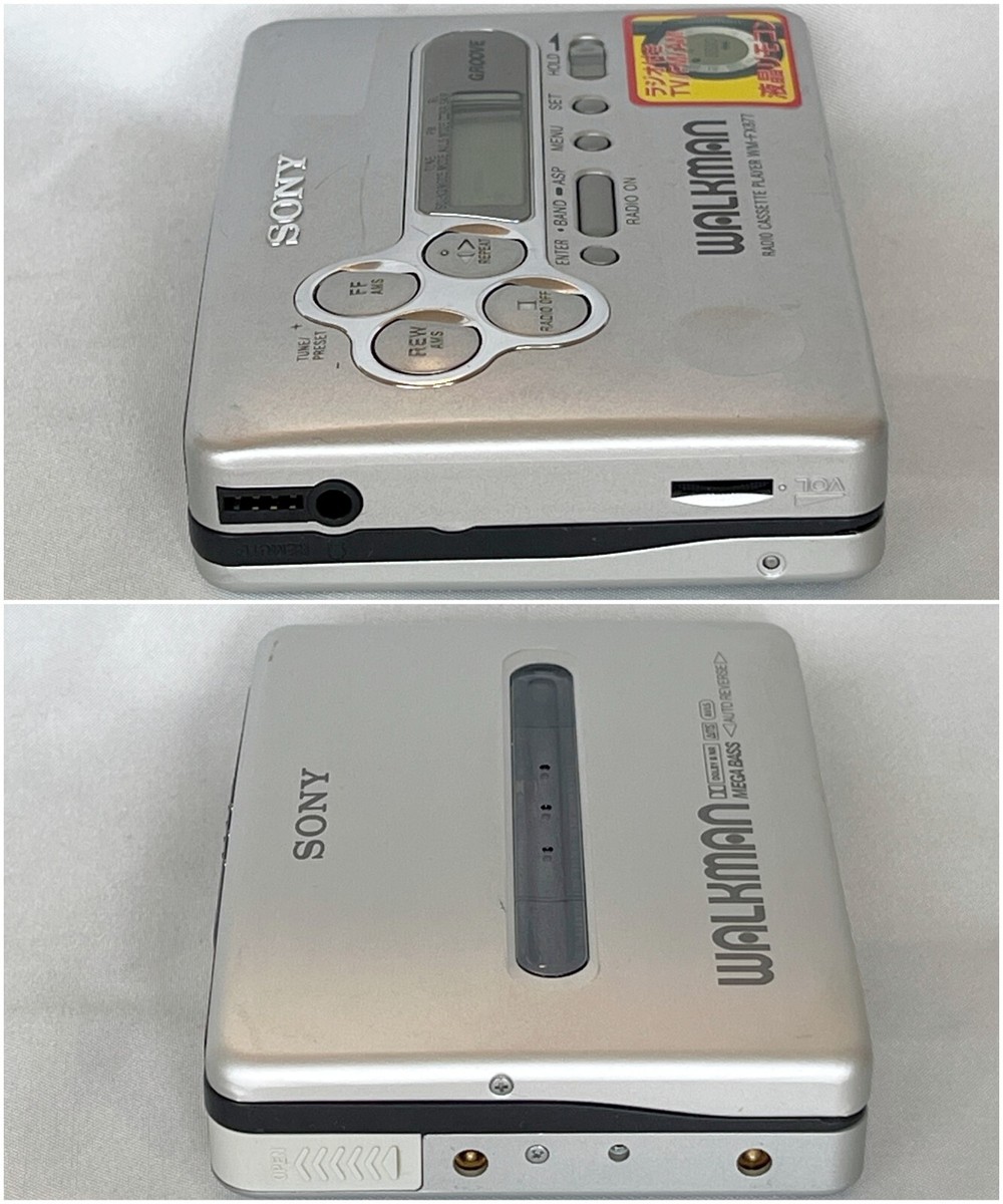 SONY WALKMAN ポータブルカセップレーヤー　WM-FX877 Sony WM-FX877 Cassette Walkman Silver Color With Remote