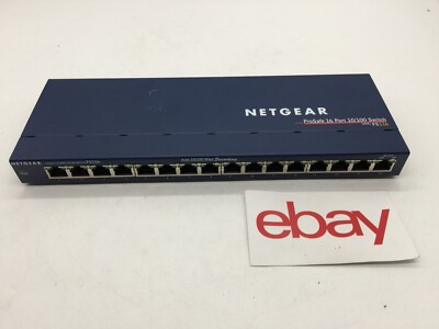NETGEAR 16 Port 10/100 Mbps Switch FS116 w/o Power Supply FREE S/H