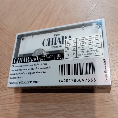 SONY CHIARA WHITE UX 50 KASETA MAGNETOFONOWA/D1717 - Zdjęcie 3 z 3