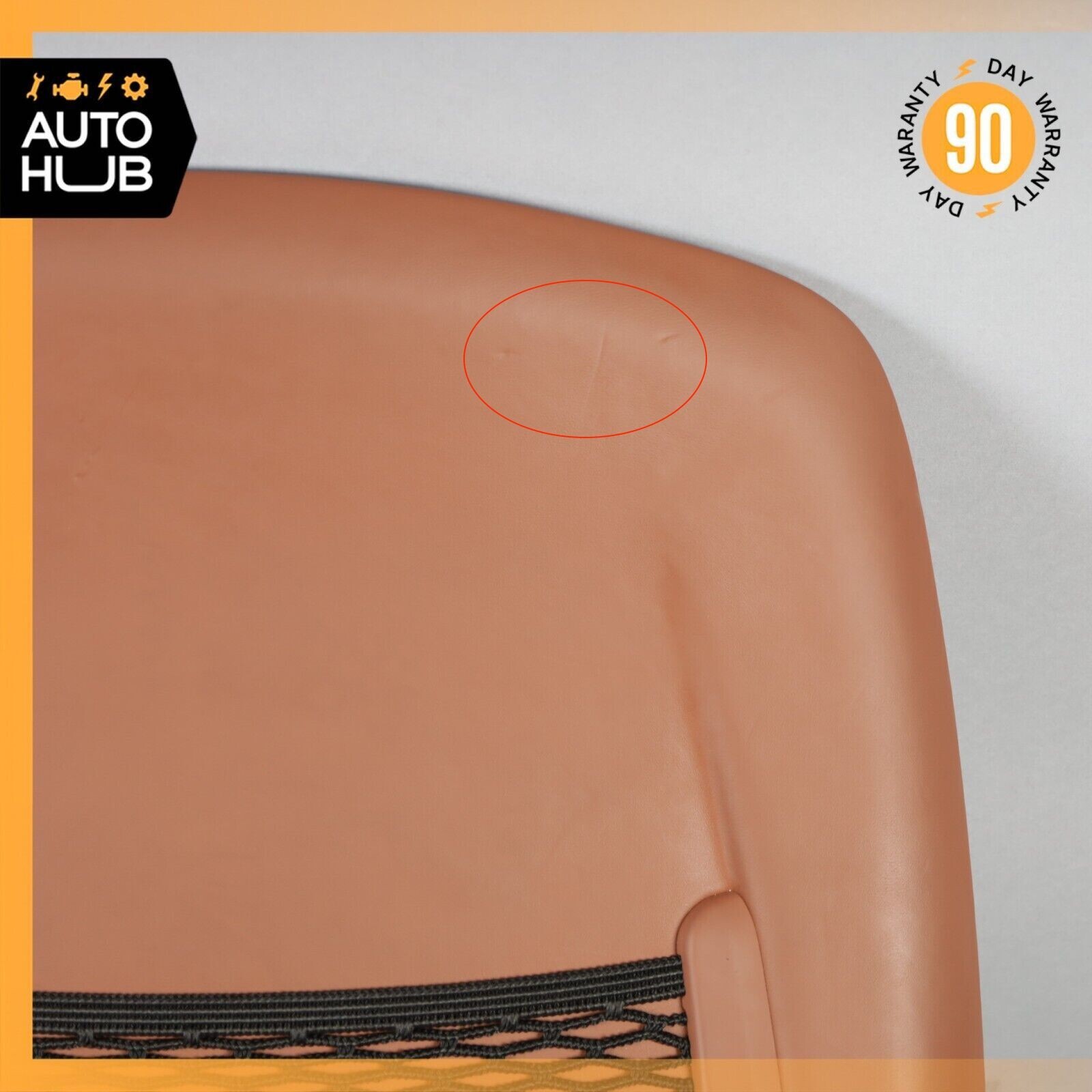 14-17 Maserati Ghibli M157 Front Left Driver Side Seat Back Cover Brown OEM 51k