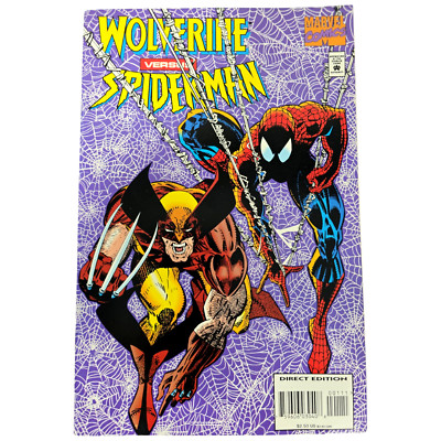 Marvel Comics Wolverine versus Spider-Man March 1995 Direct MINT Comic Book VTG