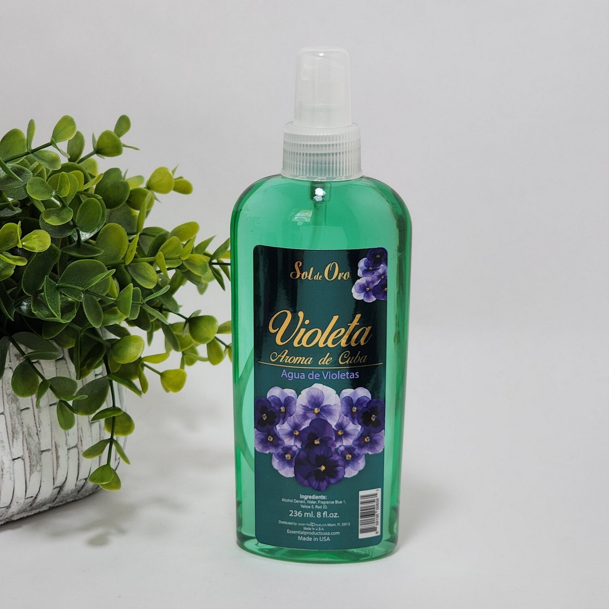 Sol de Oro Violeta Aroma de Cuba Cologne Spray Made in USA Violets