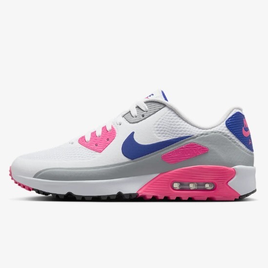 Кроссовки для гольфа Nike Air Max 90 G NRG Белый/розовый (HV9305-101) Доставляются ускоренной доставкой