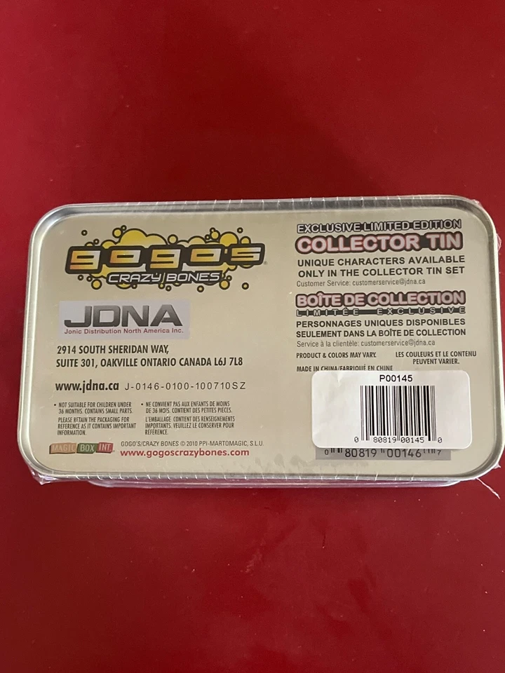 gogos crazy bones limited edition silve tin,sealed collectors tin - Image 3 of 3