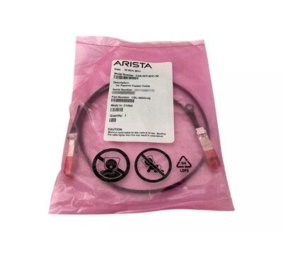 Arista CAB-SFP-SFP-1M 1Meter Direct-attach 10Gbps SFP+ Twinax Copper CBL-00003-2
