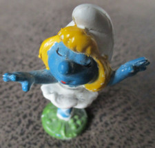 Les Schtroumpfs-Ancienne figurine Peyo, Schleich-La Schtroumpfette 1978