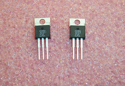 QTY (50) AS2850AU-3.3 ALPHA TO-220 3.3V 5A LDO VOLTAGE REGULATORS NOS 