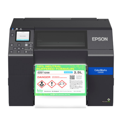 Epson ColorWorks CW-C6500P Color Inkjet Label Printer with Peel-and-Present