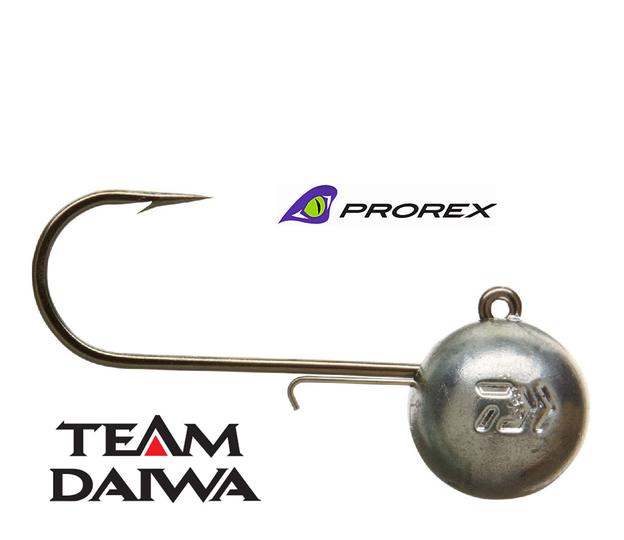 Pack of 5 SIZE 1 DAIWA PROREX ROUND JIG HEAD 20g WITH WIRE LURE KEEPER