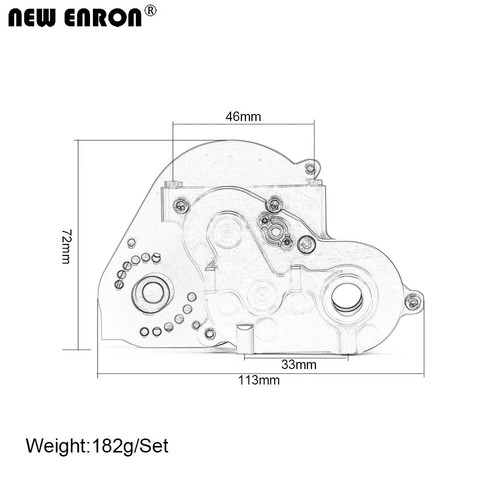 AXI232050 1/10 Transmission Housing Case For AXIAL RBX10 RYFT AXI03009 AXI03005 - Picture 13 of 23