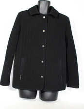Gallery Jacket Medium Black Coat Short Long Sleeve Womens