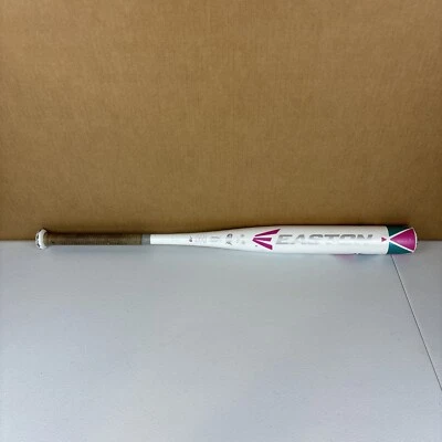 Easton Topaz Softball Bat Fast Pitch 30" 20 oz. -10 2 1/4” White Pink Teal - Image 1 of 4