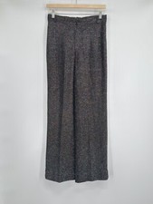 ILGWU Vintage Black Metallic Rainbow Straight Leg Dress Pants Sz 28