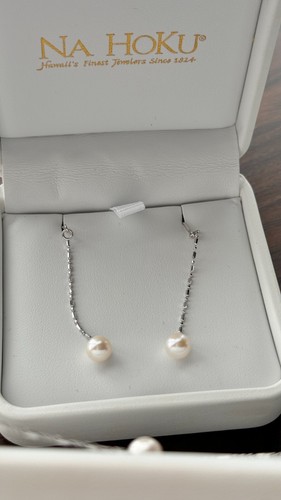 NA HOKU Hawaii's Finest Jewelers Pearl Set, Necklace, earrings, ring & bracelet - Picture 3 of 9