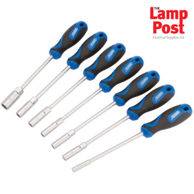Draper 63510 7 Stück Sechskant Mutterndreher Spinner Schraubendreher Set Größen 5 6 7 8 9 13 mm