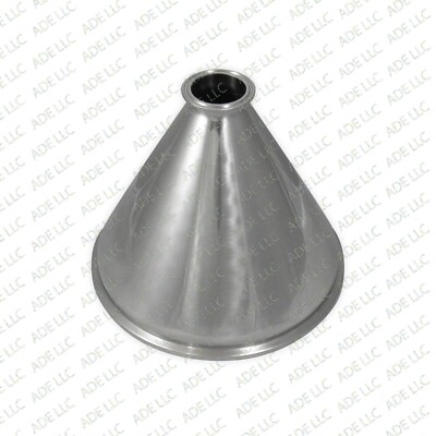 10'' x 2'' Tri Clamp, Tri Clover, Sanitary, Concentric Reducer, 304 Stainless Stee