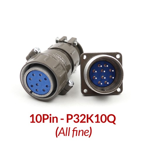 P32 Screw Type Aviation Plug / Socket Round Multipole Connector Bulkhead Solder - Picture 12 of 17