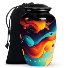 Cosmic Abstract Urns For Human Ashes Adult Male & Female (10 Inch)
