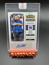 2022 Panini Contenders - Coaches Ticket Brian Daboll #310 /99 (AU, RC)