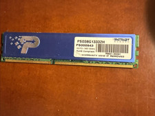 Genuine Patriot 8GB PC3-10600 1333MHz RAM PSD38GH13332H PS000943 DDR3-1333 CL9