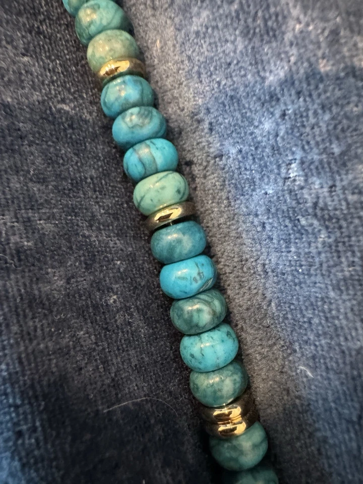 Collar Jane Win Turquesa Cuentas Grandes ¡Nuevo!! Foto 3 de 4