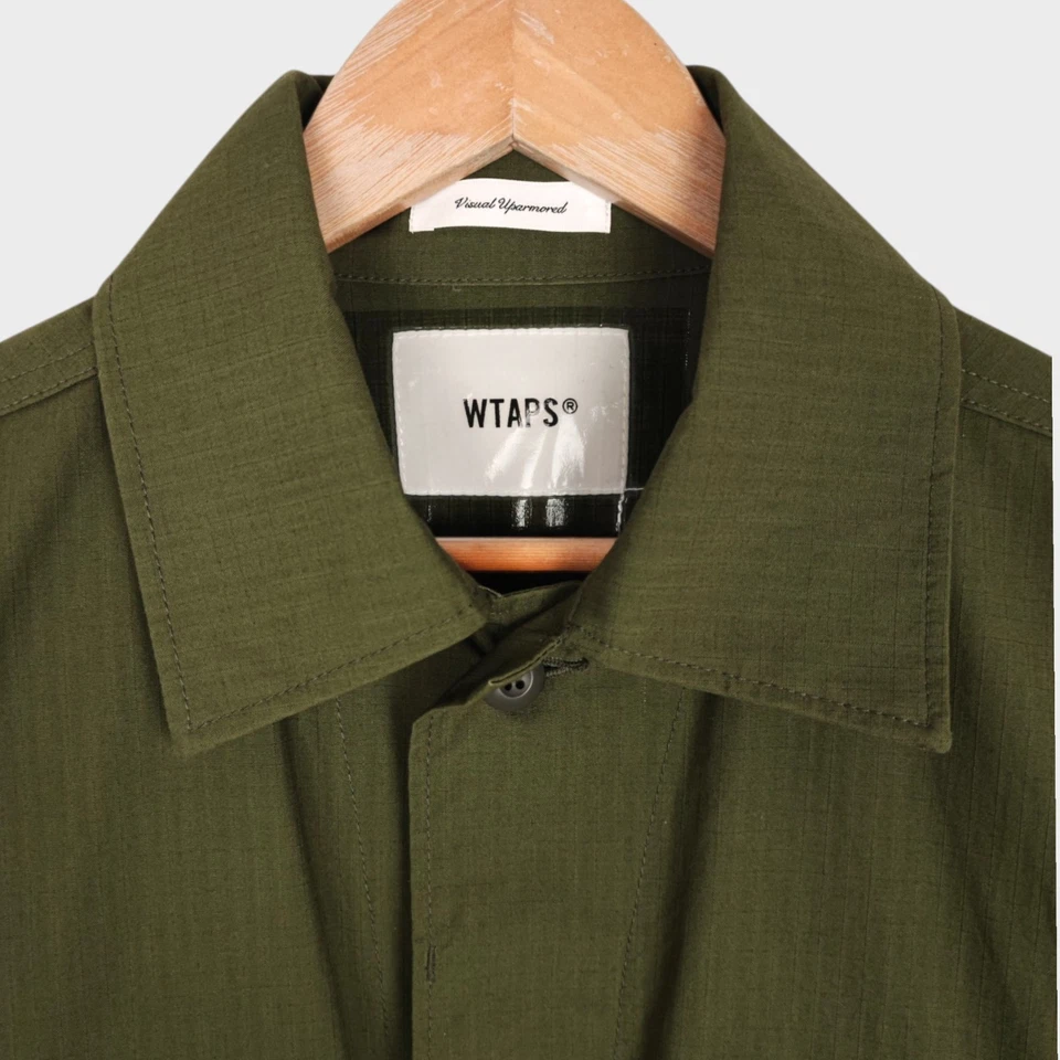 WTAPS Men's Made in Japan Khaki Green Cotton Ripstop Wmill Field Jacket - Image 3 of 4
