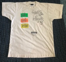 Rare Vintage Haro Rick Moliterno 1989 Freestyle BMX TShirt Autographed L White