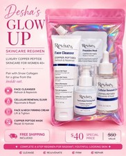 ReviveRx Copper Peptides Skincare Bundle Cleanser Serum Mask Firming Cream