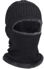 Ski for Men Knitted Full Winter Face 1 Hole Balaclava Ski Hat for Cold Weather
