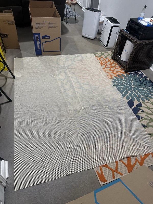Rug Pad, Gripper for Hardwood Floors, 5x7, Nonslip Backing, Barely Used