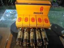 PHILIPS MULLARD EL360 FIVE NEW OLD STOCK NEW IN BOX BRITISH VINTAGE VALVES TUBES